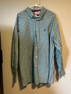 George Strait Wrangler plaid Button-Down Shirt